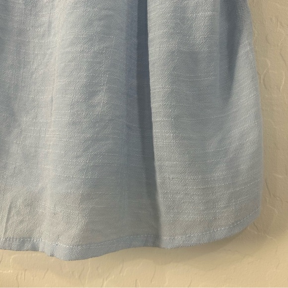 Blu Pepper Embroidered Boho Peasant Top NWT Women’s Small Light Blue Floral - Picture 4 of 6